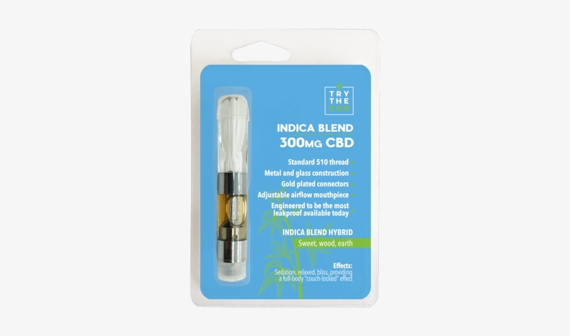 300mg Indica Blend Cbd Vape Pen Cartridge - Cannabidiol, transparent png download