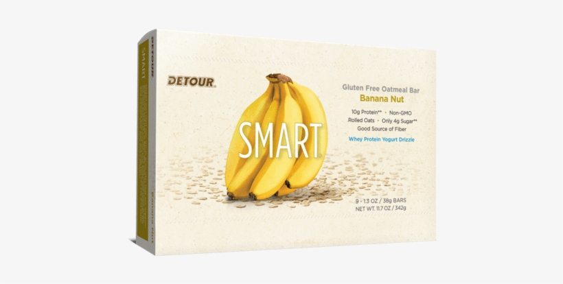Banana Nut - Detour - Blueberry Smart Bars (9 X 38g), transparent png download