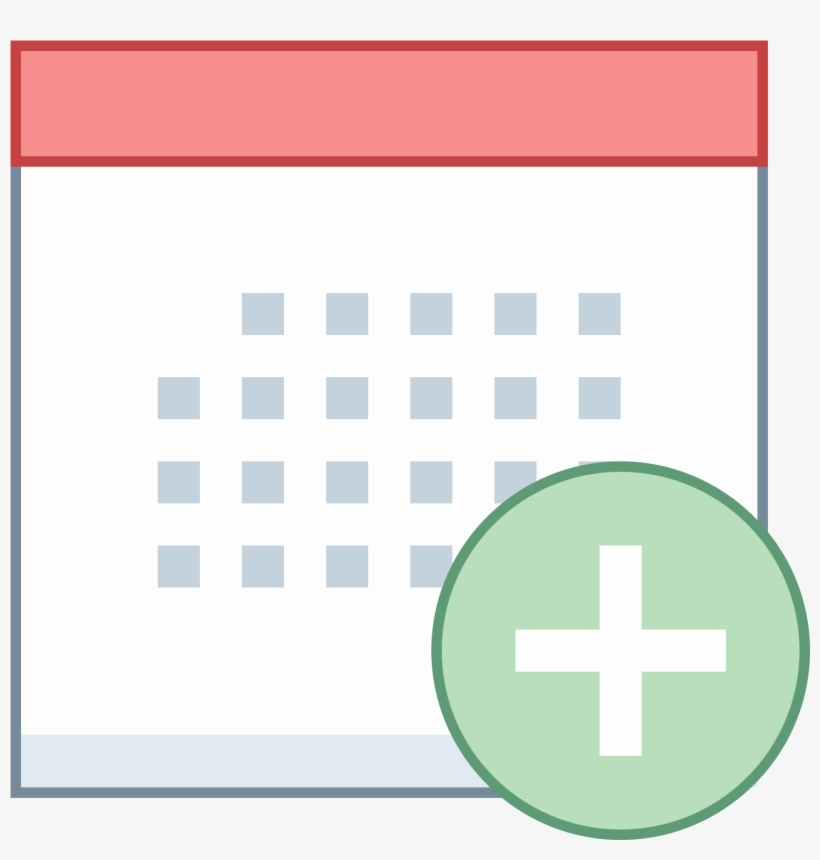 Calendar Plus Icon - Icon, transparent png download