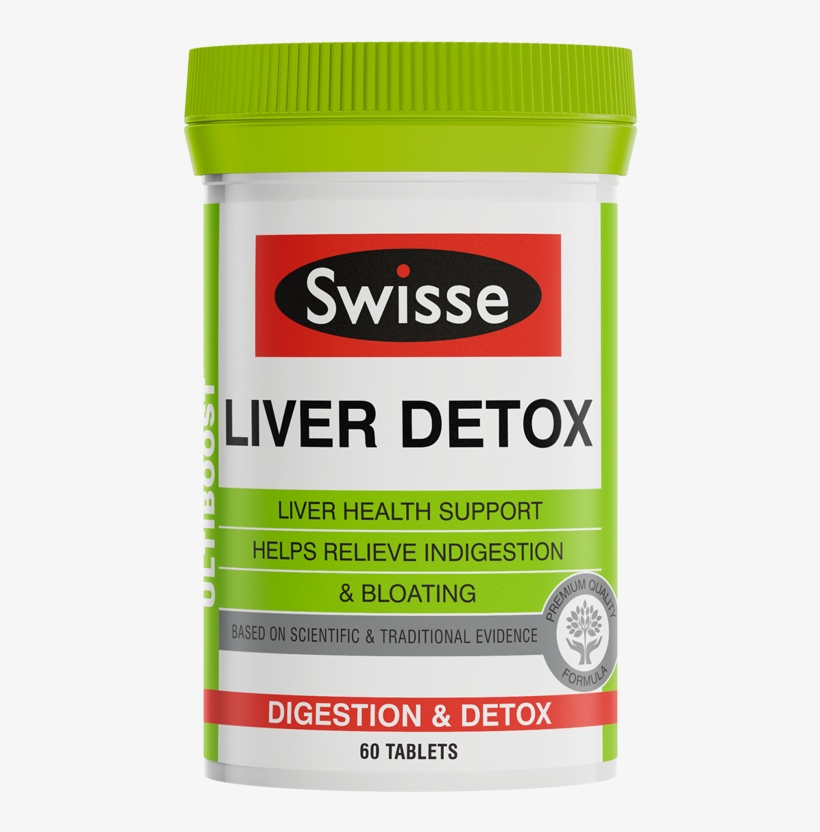 Swisse Ultiboost Liver Detox - Swisse Ultiboost Liver Detox Tablets 60, transparent png download