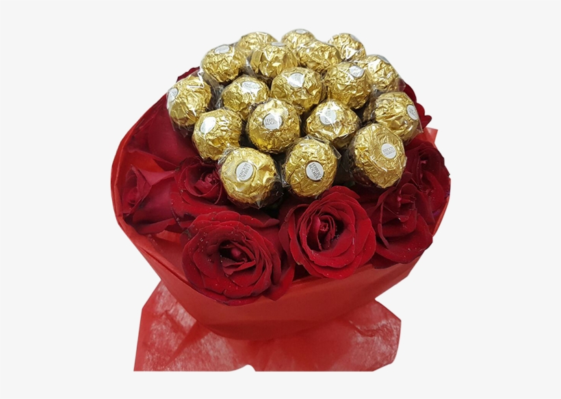 Marry Me 18 Ferraro 13 Rose Bouquet - Flower Bouquet, transparent png download