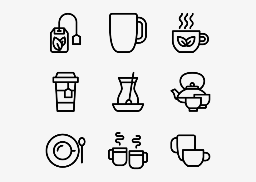 Tea - Hand Drawn Icons Png, transparent png download