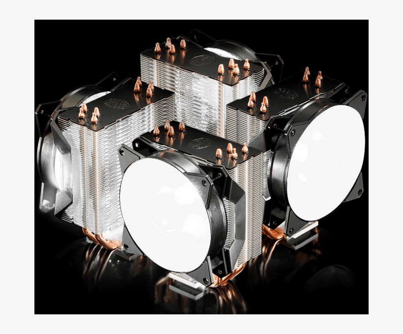 Dimensions - Cooler Master Masterair Ma610p Processor Cooler, transparent png download