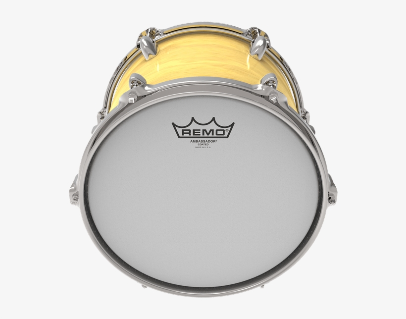 Ambassador Coated Tom Resonant - Remo Powerstroke P4 Clear, transparent png download