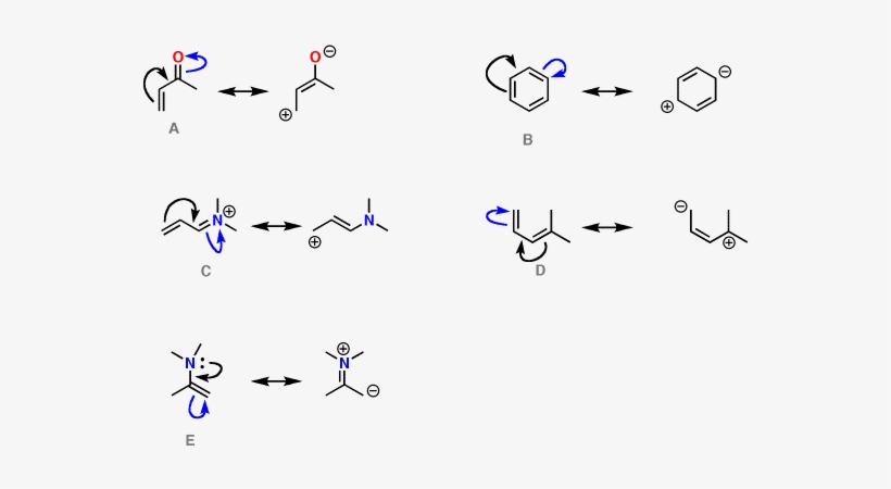 7-answers - Draw The Curved Arrow And The Resulting Resonance Structure, transparent png download