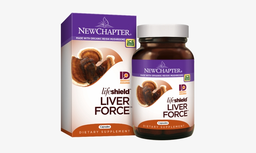 Lifeshield Liver Force Bottle And Packaging - New Chapter Lifeshield Mind Force 60 Capsules, transparent png download