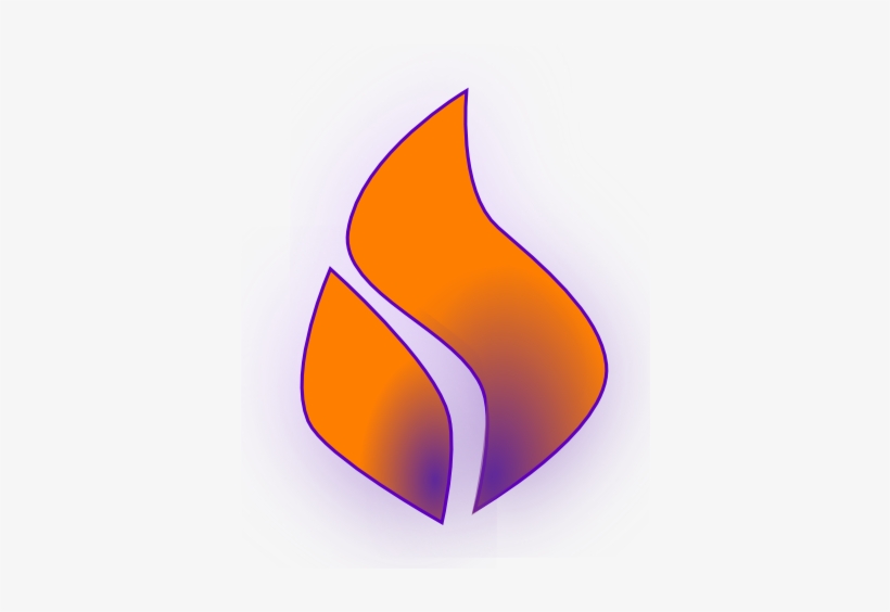 Purple And Orange Flame, transparent png download