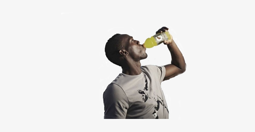 Karimdavid - Com - Usain Bolt Drinking Water, transparent png download