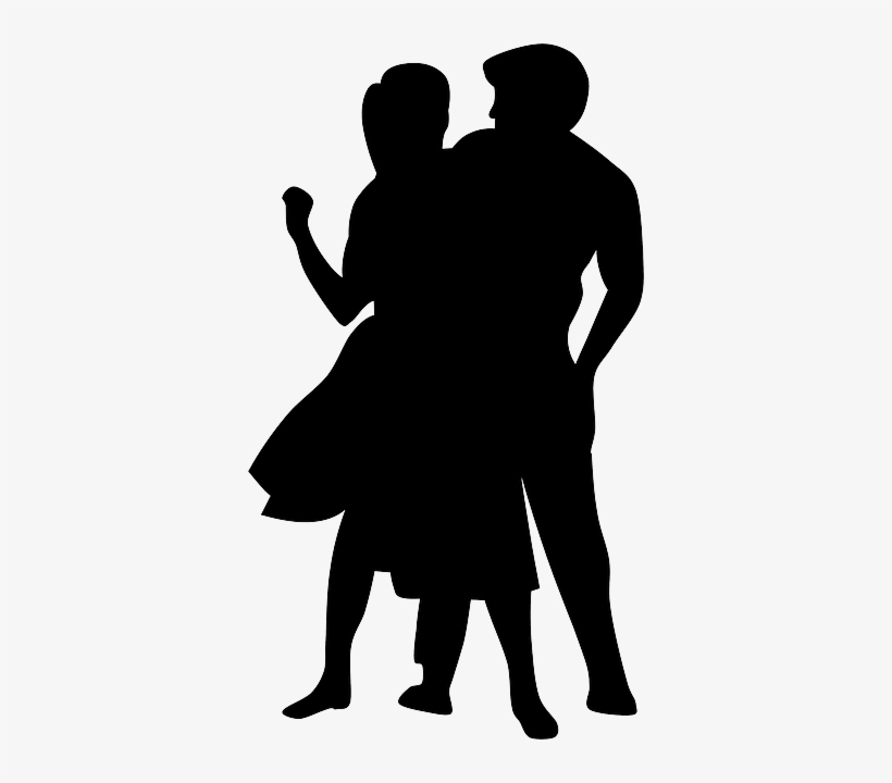 Disco, Dance, Music, People, Silhouette, Couple, Dancer - Dancing Clip Art, transparent png download