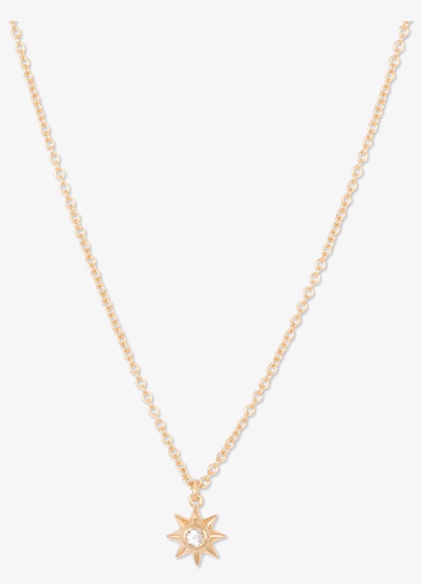 Starburst Necklace White Sapphire - Necklace, transparent png download