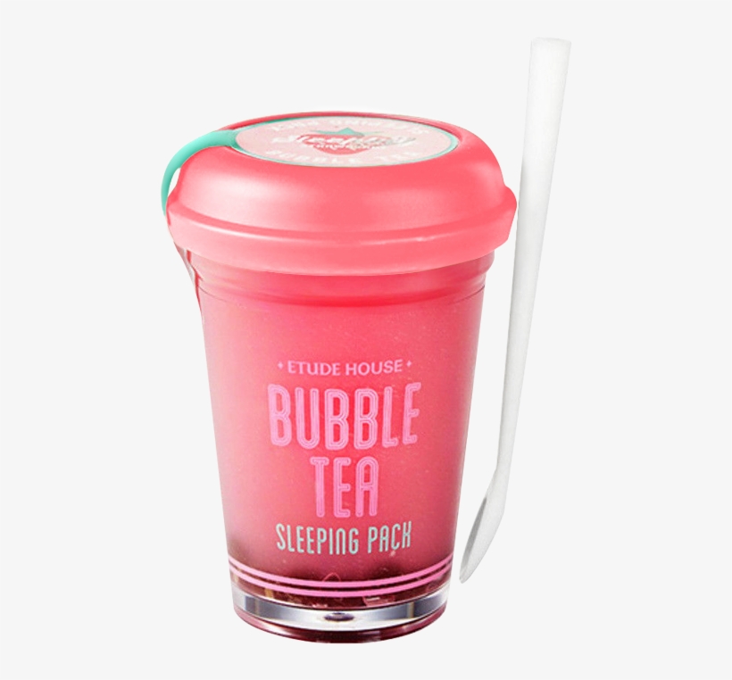 [etude House] Bubble Tea Sleeping Pack Strawberry - Etude House Bubble Tea Sleeping Pack Strawberry, transparent png download