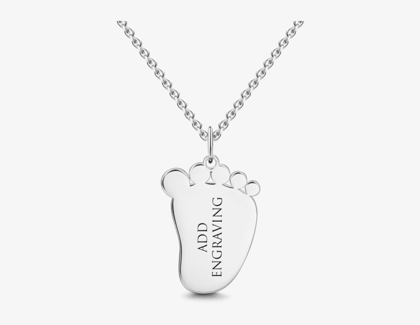 New Name Necklaces Soufeel Baby Feet Personalized Engravable, transparent png download
