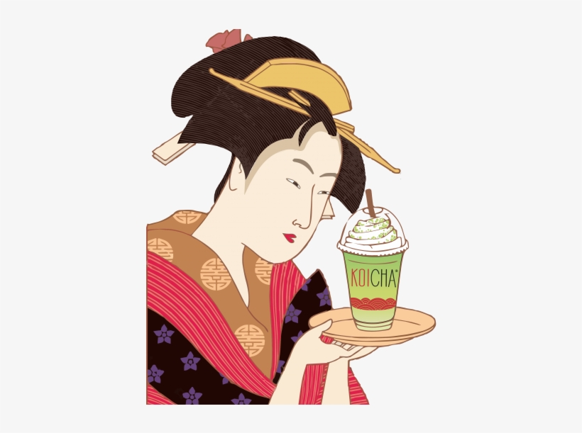 Koicha Bubble Tea - Illustration, transparent png download