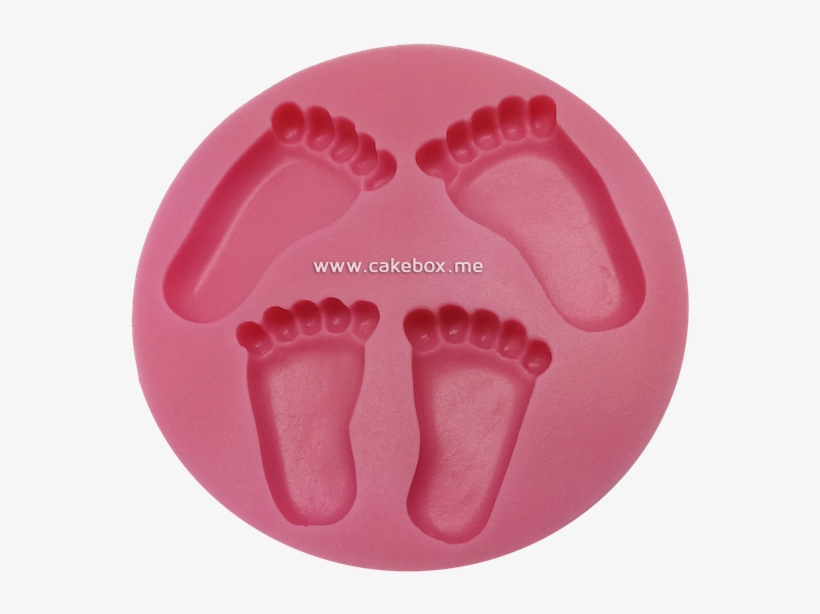 Silicone Mould - Baby Feet - Silicone, transparent png download