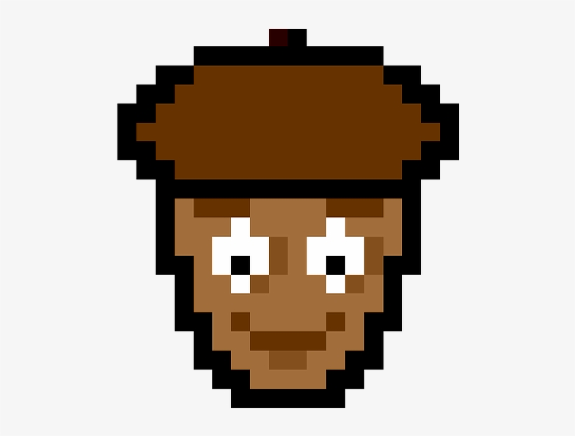 Pixel, Art, Walnut, Nut, 8bit, Retro - Pixel Strawberry, transparent png download
