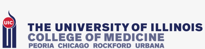 Secondary B&w Logo - University Of Illinois Medical School Logo Peoria, transparent png download