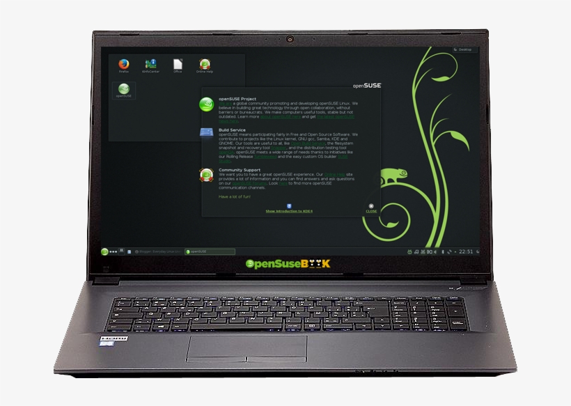 Opensuse Notebook - Laptop, transparent png download