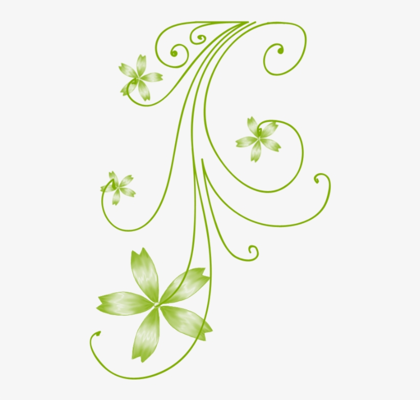 Download Clip Royalty Free Stock Pattern Use The Printable - Green Swirls Png, transparent png download