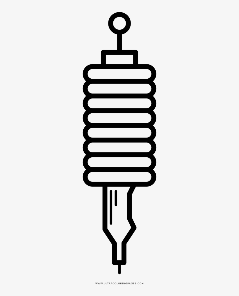 Tattoo Machine Coloring Page - Vector Graphics, transparent png download