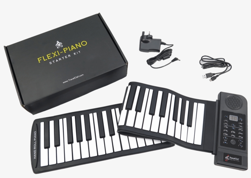 Flexi-piano Starter Kit - Sourcingbay Piano Clavier Usb Midi Enroulez Piano Flexible, transparent png download