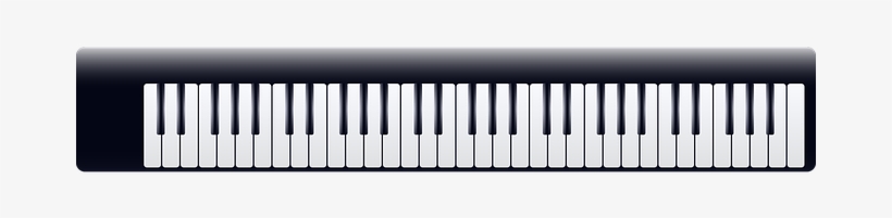 Keyboard Music Piano Keyboard Keyboard Mus - Minimalist Digital Piano Keyboard, transparent png download