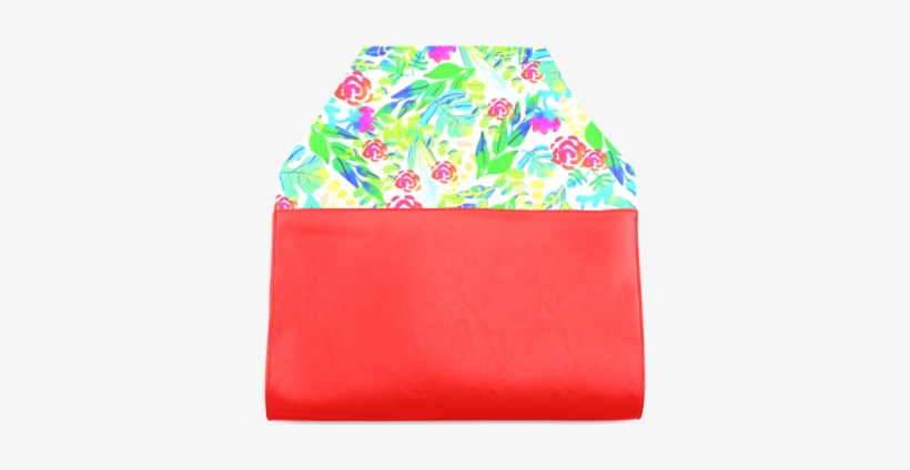 Cute Tropical Watercolor Flowers Clutch Bag - Cafepress Jungle Watercolor Flowers F Full/queen Duvet, transparent png download