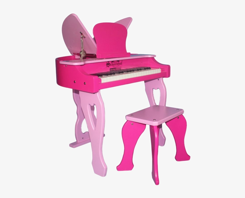 37 Key Electronic Pink Butterfly Piano - Pink Piano, transparent png download