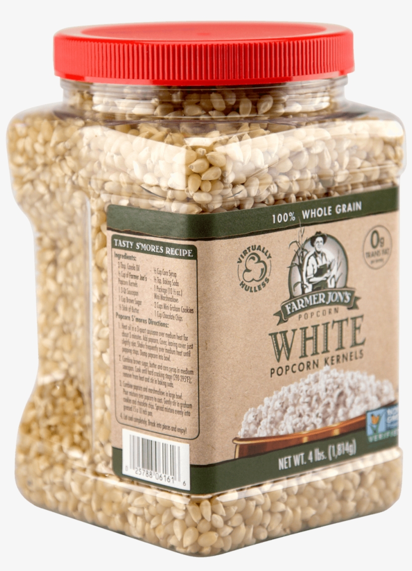 Farmer Jon's Virtually Hulless White Popcorn Kernels - Farmer Jon's Party Bag Popcorn, transparent png download