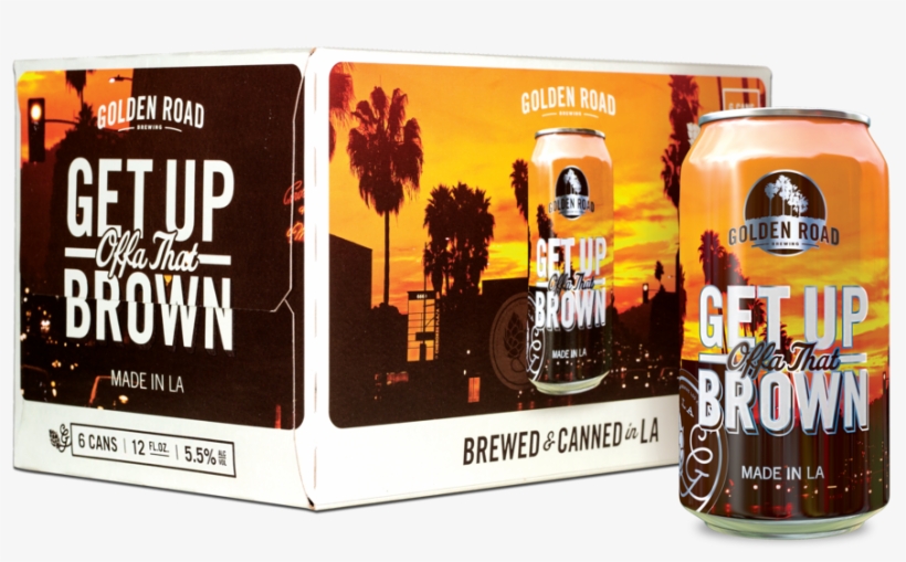 Brown Box Can - Golden Road Get Up Offa That Brown Beer - 12 Fl Oz, transparent png download