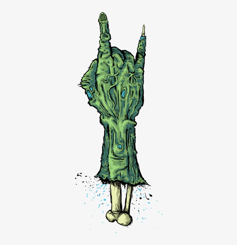 Zombie Hand Png - Illustration, transparent png download