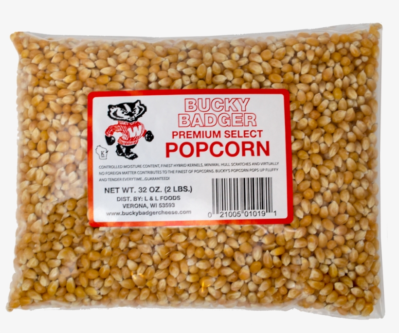 Bucky Badger Gourmet White Popcorn Kernels - Popcorn Kernels, transparent png download