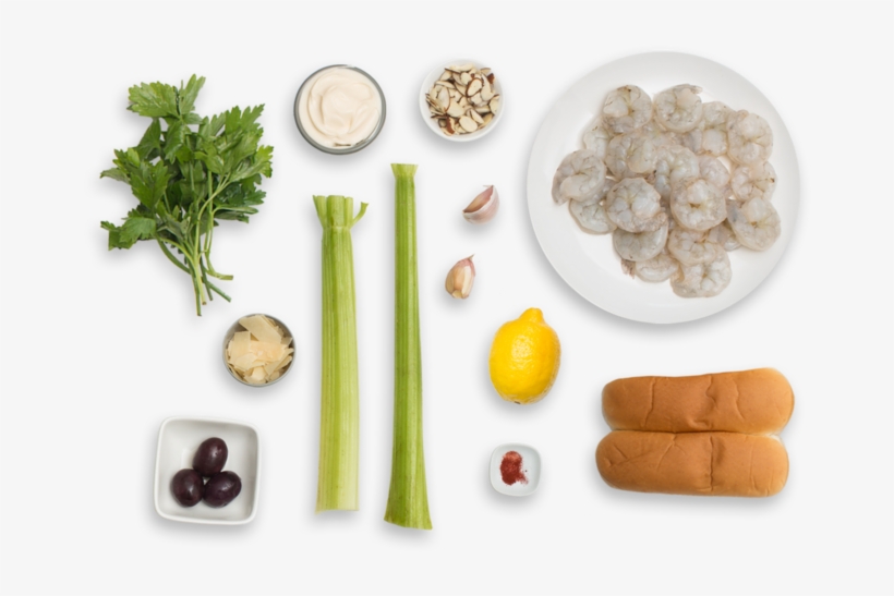 Sautéed Shrimp Sandwiches With Saffron Aioli & Celery-parmesan - Superfood, transparent png download