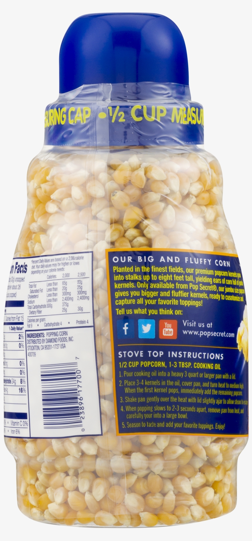 Pop Secret Corn Popping Jumbo Popcorn Kernels 30 Oz - Fish Products, transparent png download