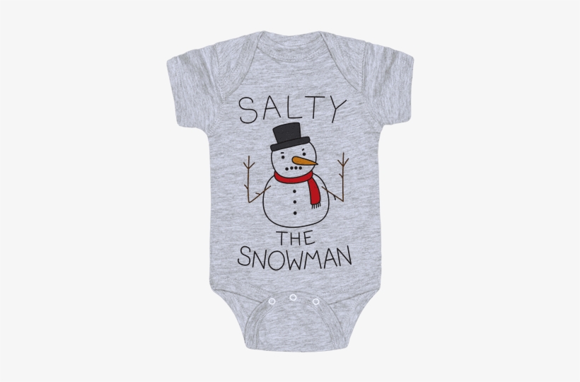 Salty The Snowman Baby Onesy - Feminist Baby Clothes, transparent png download