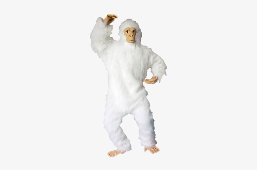 Yeti Costume White Gorilla - White Gorilla Costume, transparent png download