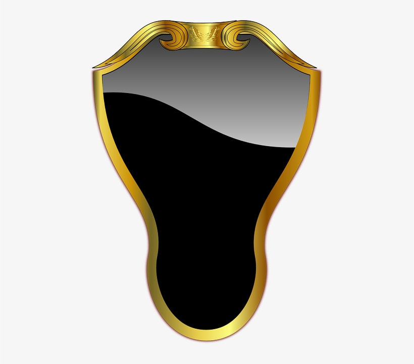 Frame, Mirror, Black, Elegant, Golden - Mirror, transparent png download