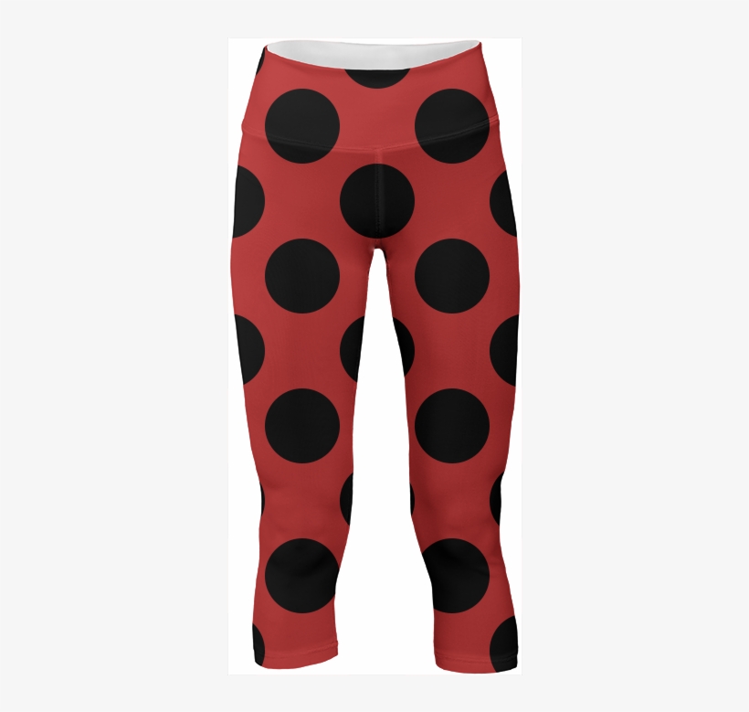 Big Black Dots On Red - Polka Dot, transparent png download