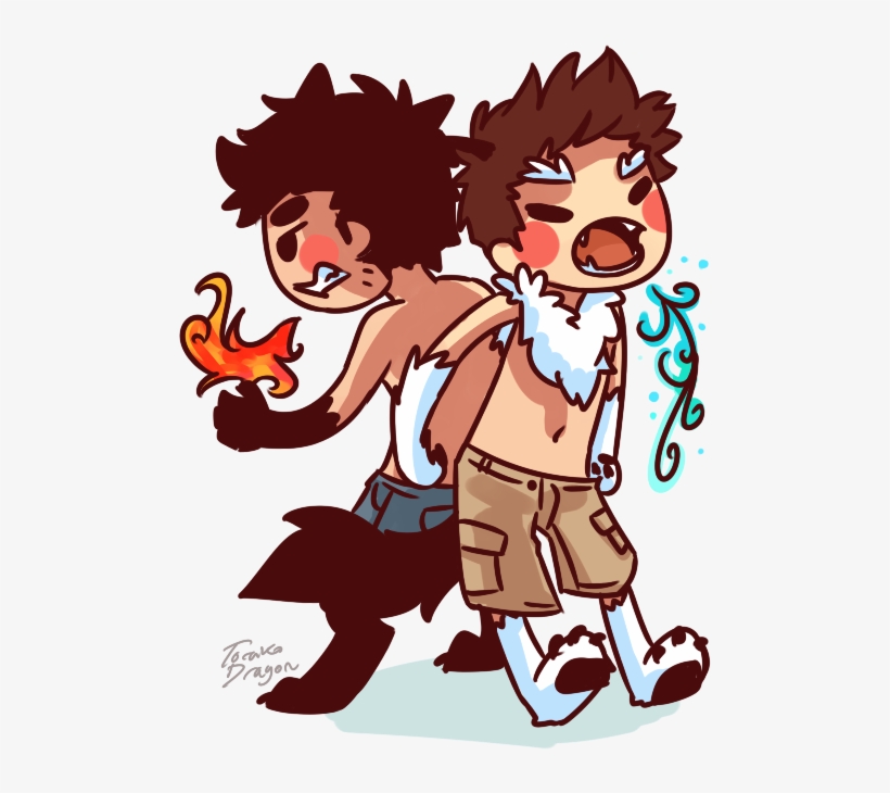 “ Fire Wolf And Abominable Snowman ” - Wolf, transparent png download