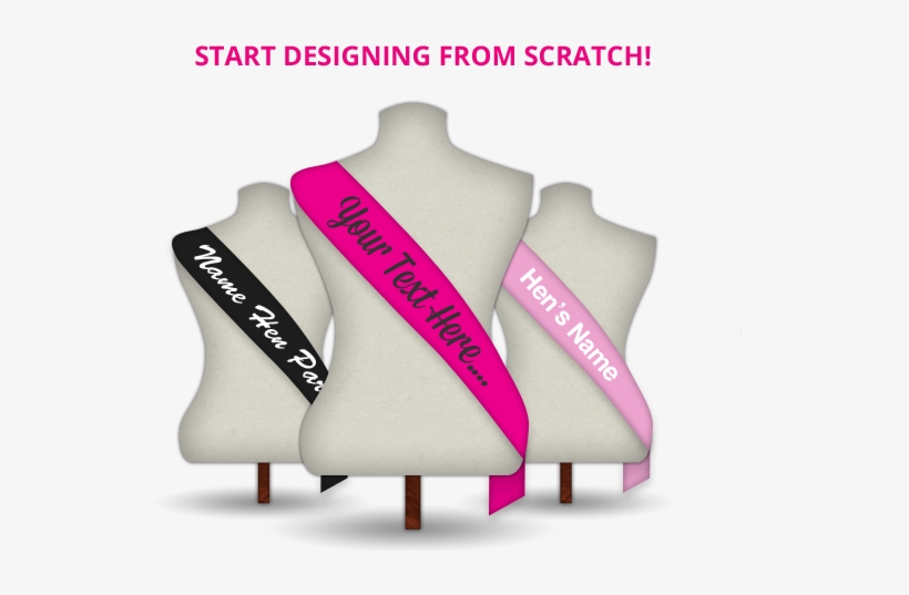 Starting Designing Sashes - Transparent Hen Party Sash, transparent png download