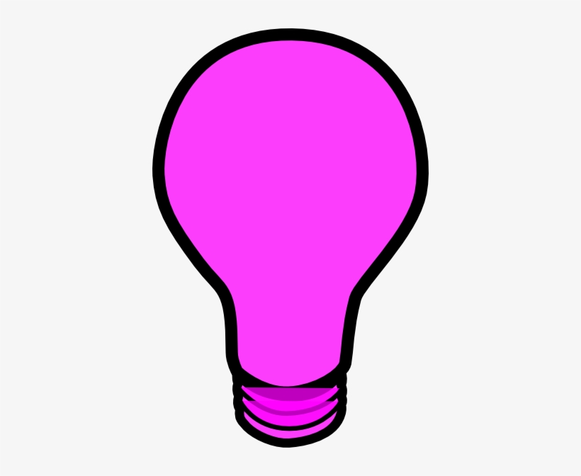 Pink Lightbulb Clip Art Pink Light Bulb Transparent Clip Art