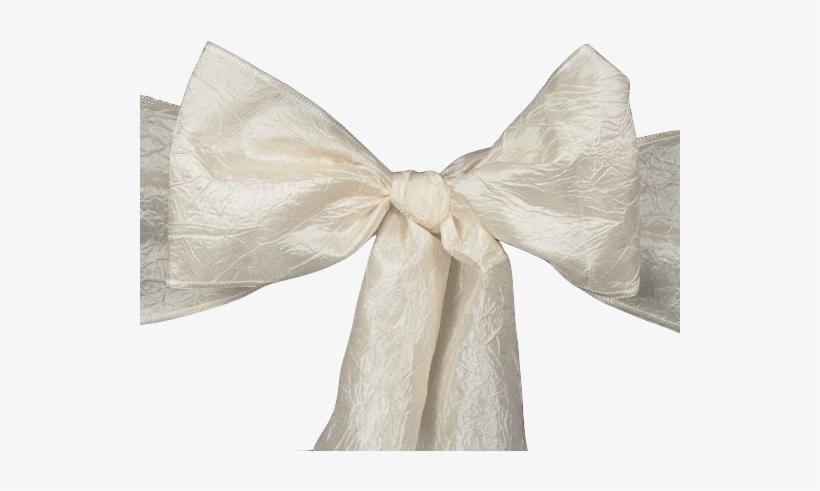 Ivory Crinkle Taffeta Chair Sash, transparent png download