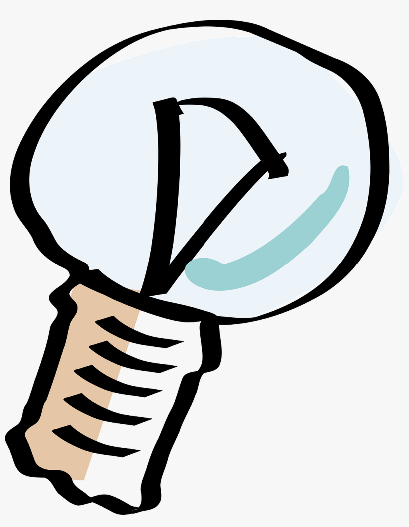 Cartoon Light Bulb Svg Clip Arts 486 X 602 Px, transparent png download