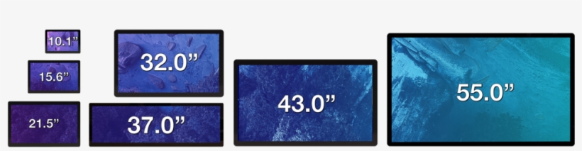 Screen Sizes - Lc 32e7 B, transparent png download