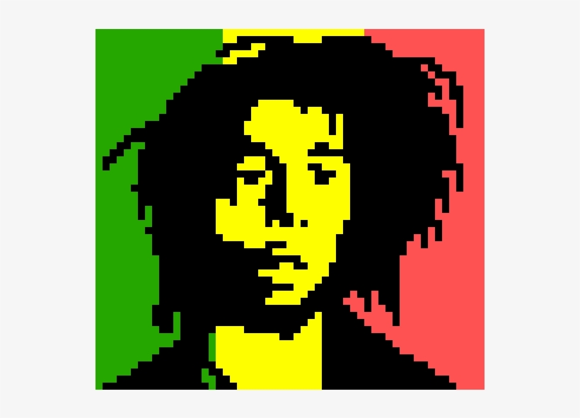 Bob Marley - Bob Marley Pixel Art, transparent png download