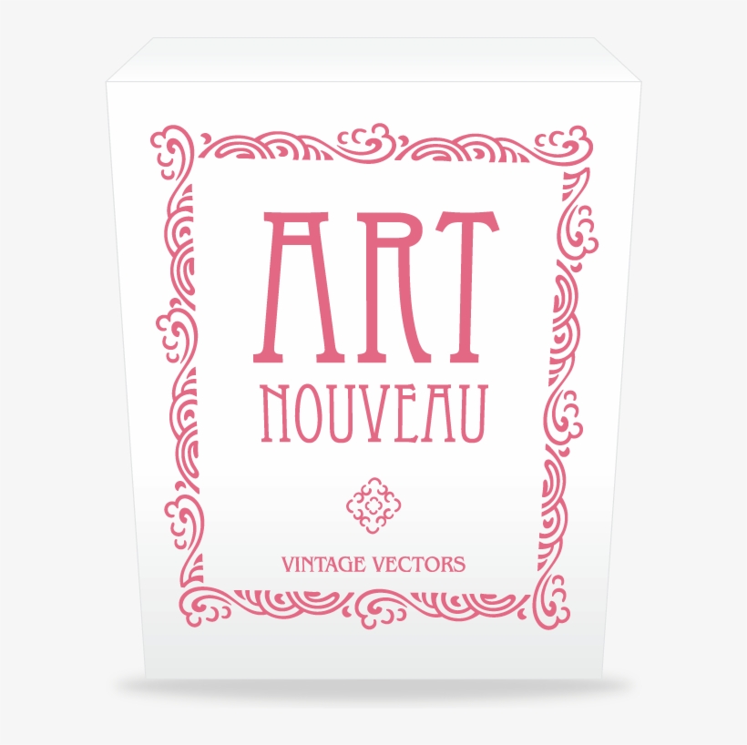 Art Nouveau - Art Nouveau Font Poster, transparent png download