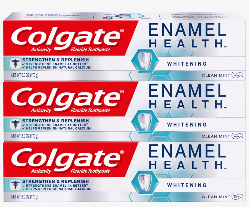 Colgate Enamel Health Whitening Toothpaste, Clean Mint - Colgate Max Fresh Fluoride Gel Toothpaste, With Mini, transparent png download