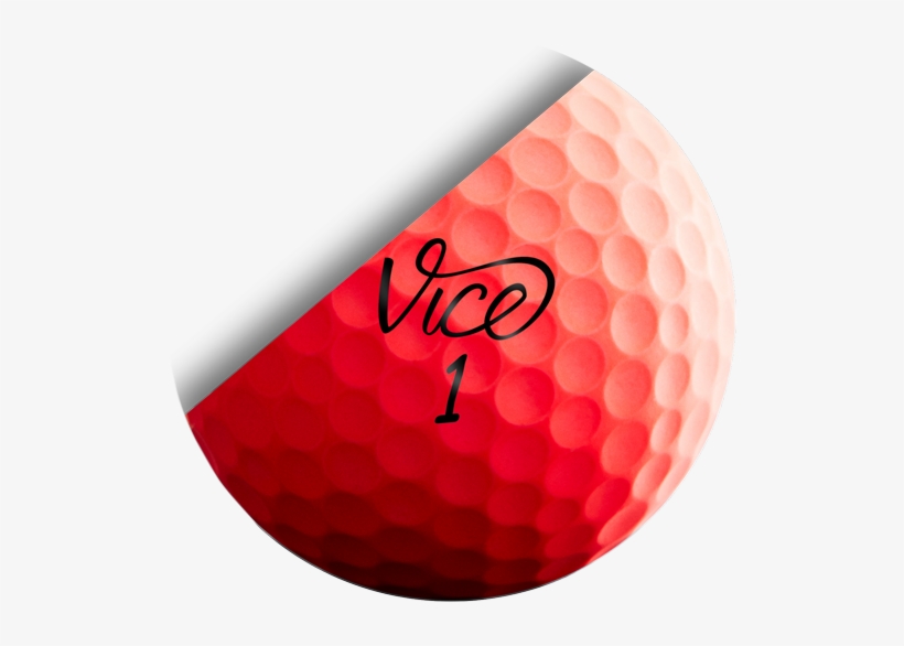 Extremely Soft, Matte Cast Urethane Cover With S2tg - Vice Golf Balls Red, transparent png download