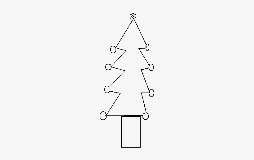 Desenho De Arvori Natal, transparent png download