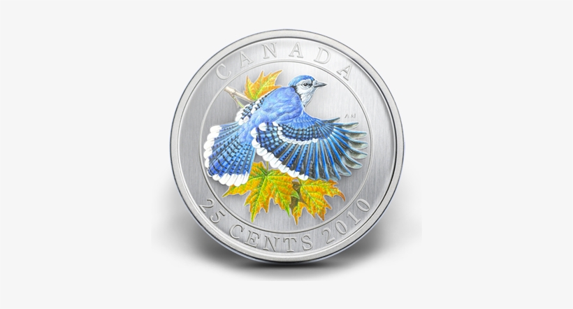 2010 25 Cent Coin - Blue Jay, transparent png download