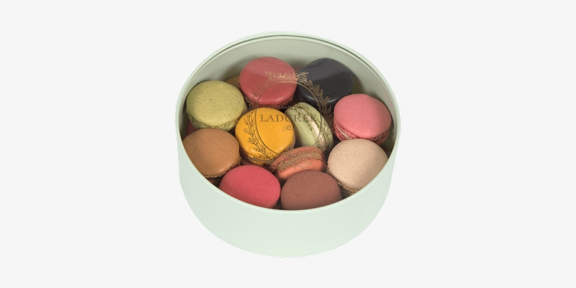 Elegant See Through Round Box Which Let Show Our Macarons - Macaron, transparent png download